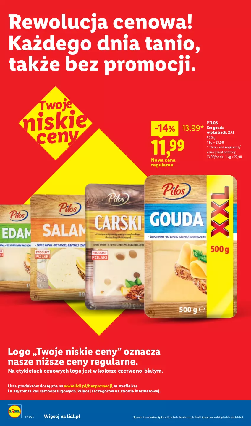 Gazetka promocyjna Lidl - Gazetka - ważna 19.10 do 21.10.2026 - strona 12 - produkty: Gouda, Pilos, Ser