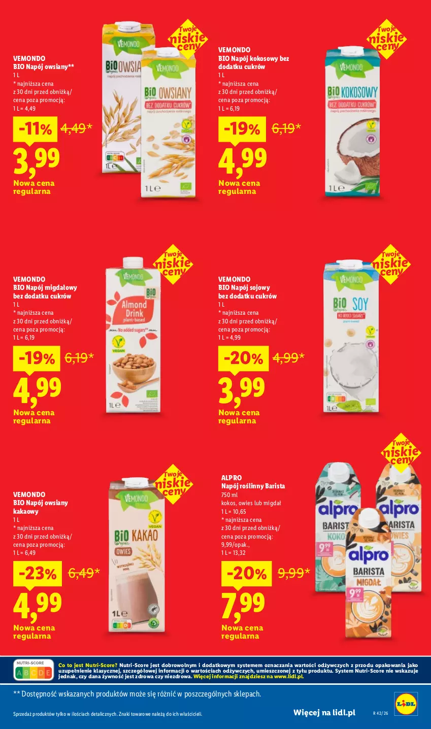 Gazetka promocyjna Lidl - Gazetka - ważna 19.10 do 21.10.2026 - strona 17 - produkty: Alpro, Kakao, Kokos, Napój, Napój roślinny