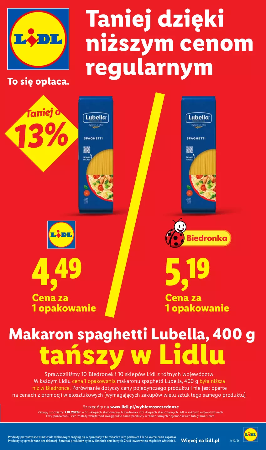 Gazetka promocyjna Lidl - Gazetka - ważna 19.10 do 21.10.2026 - strona 21 - produkty: Bell, Bella, Gra, Lubella, Makaron, Por, Rama, Spaghetti