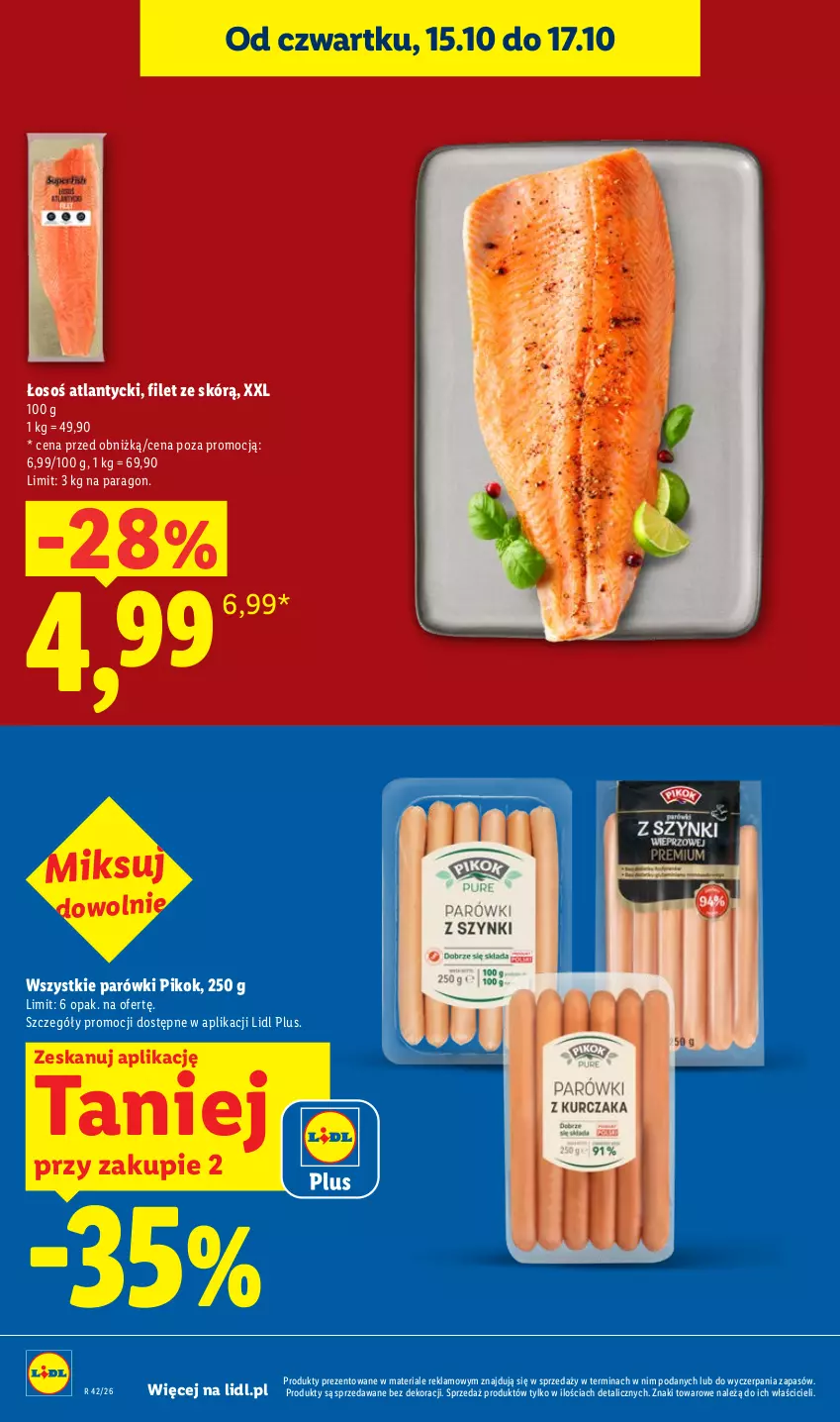Gazetka promocyjna Lidl - Gazetka - ważna 19.10 do 21.10.2026 - strona 24 - produkty: Parówki, PIKOK