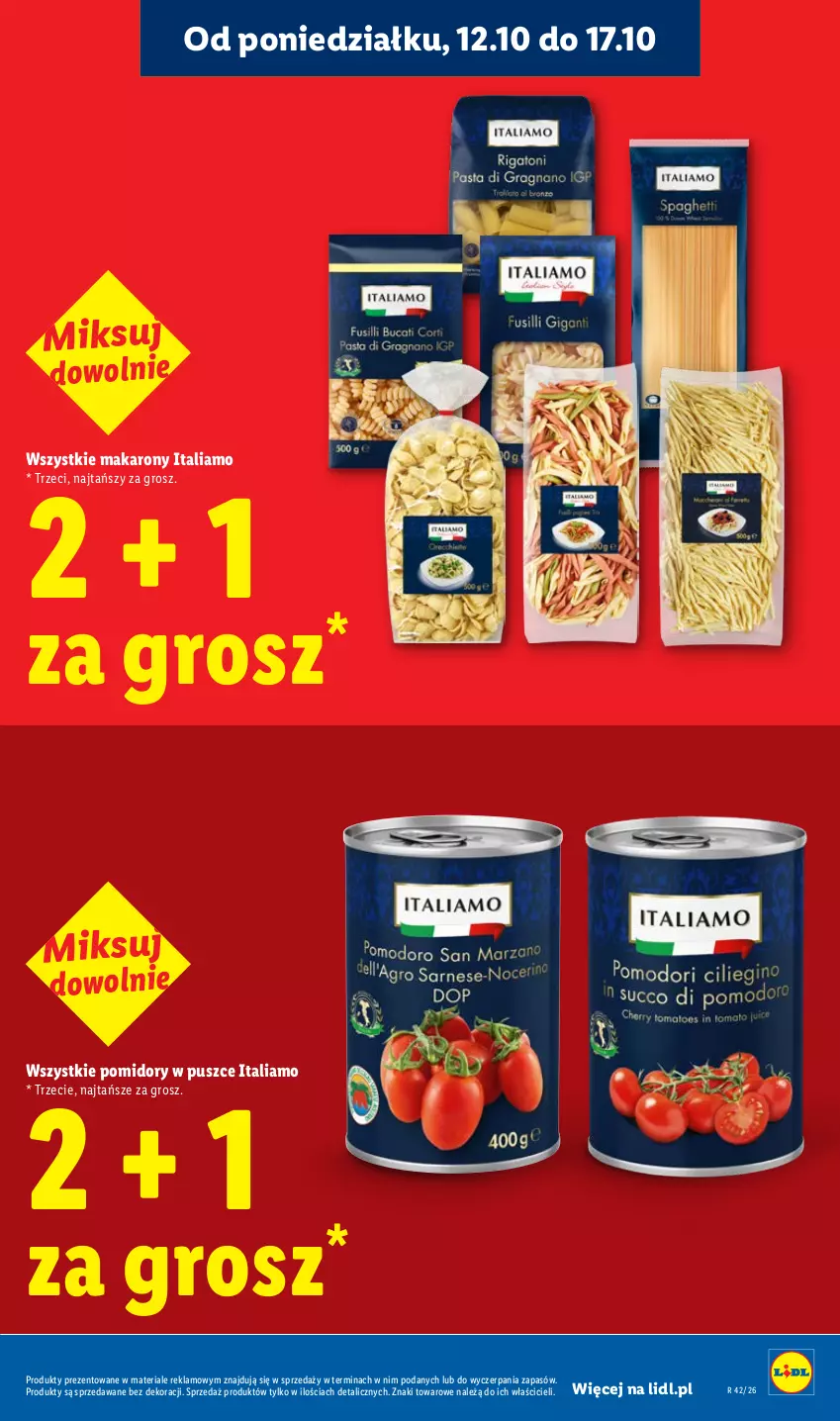 Gazetka promocyjna Lidl - Gazetka - ważna 19.10 do 21.10.2026 - strona 25 - produkty: Makaron, Pomidory