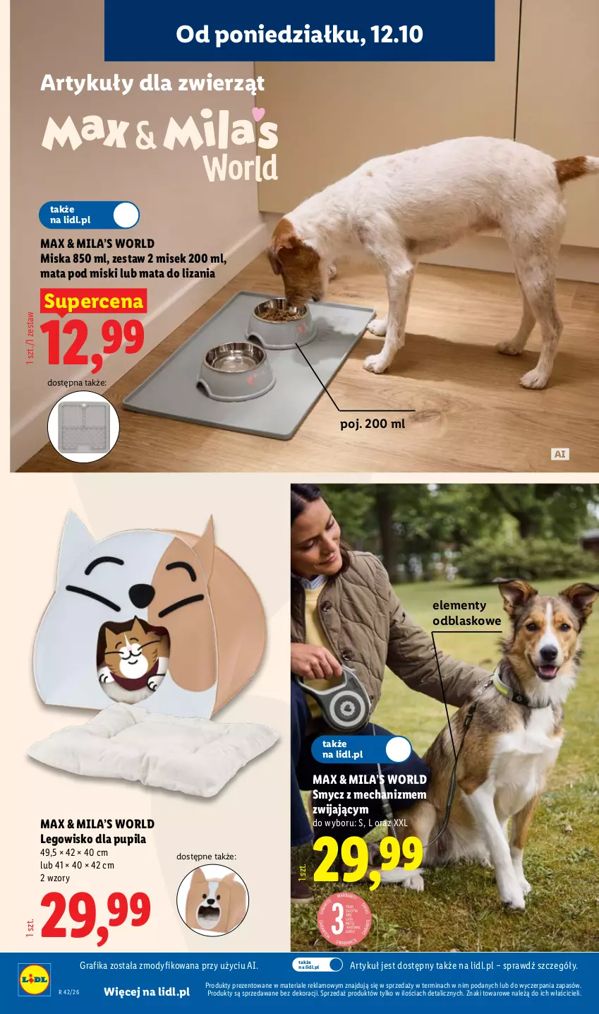 Gazetka promocyjna Lidl - Gazetka - ważna 19.10 do 21.10.2026 - strona 38 - produkty: Gra, Grafika, LEGO, Legowisko, Miska, Smycz