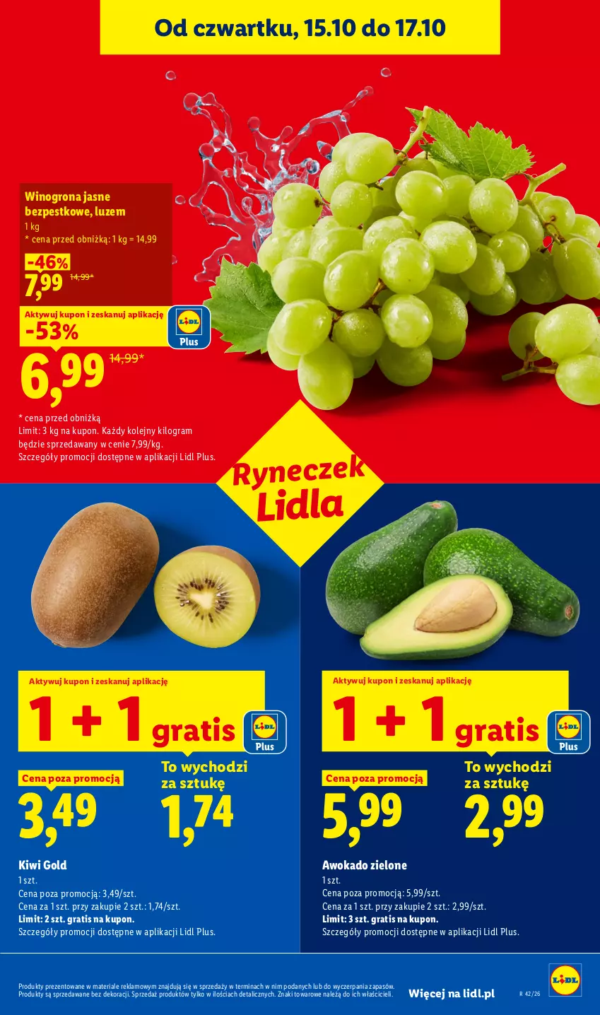 Gazetka promocyjna Lidl - Gazetka - ważna 19.10 do 21.10.2026 - strona 45 - produkty: Gra, Kiwi, Olej, Wino, Winogrona