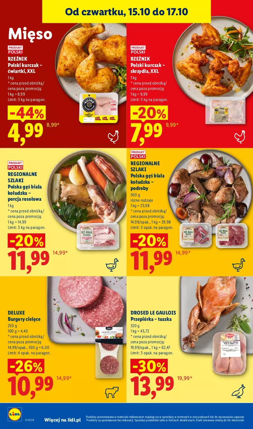 Gazetka promocyjna Lidl - Gazetka - ważna 19.10 do 21.10.2026 - strona 66 - produkty: Burger, Kurczak, Mięso, Por, Przepiórka, Tusz