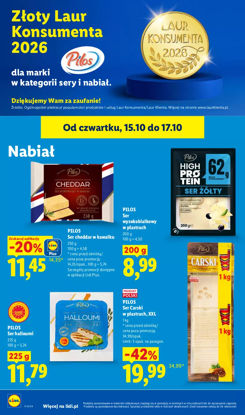 Gazetka promocyjna Lidl - Gazetka - ważna 19.10 do 21.10.2026 - strona 70 - produkty: Cars, Cheddar, Fa, Kawa, Laur, Pilos, Ser, Sok