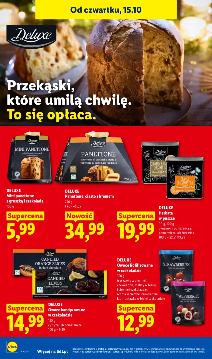 Gazetka promocyjna Lidl - Gazetka - ważna 19.10 do 21.10.2026 - strona 80 - produkty: Herbata, Maliny, Owoce