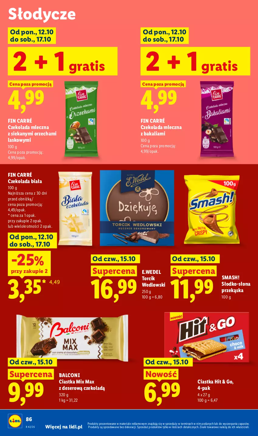 Gazetka promocyjna Lidl - Gazetka - ważna 19.10 do 21.10.2026 - strona 84 - produkty: Alcon, Ciastka, Czekolada, Czekolada mleczna, Deser, Gra, Ser