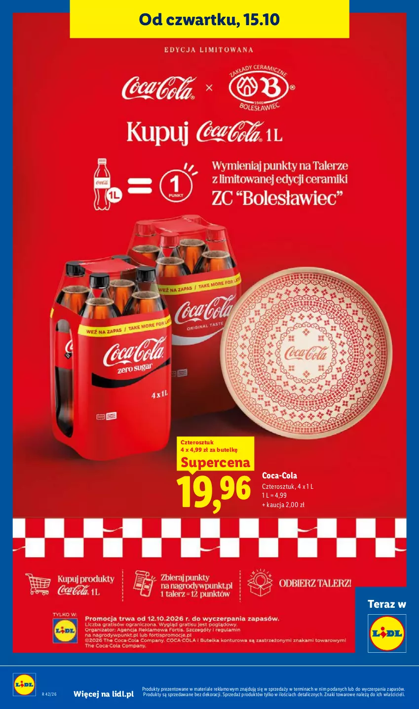Gazetka promocyjna Lidl - Gazetka - ważna 19.10 do 21.10.2026 - strona 92 - produkty: Coca-Cola, Tera