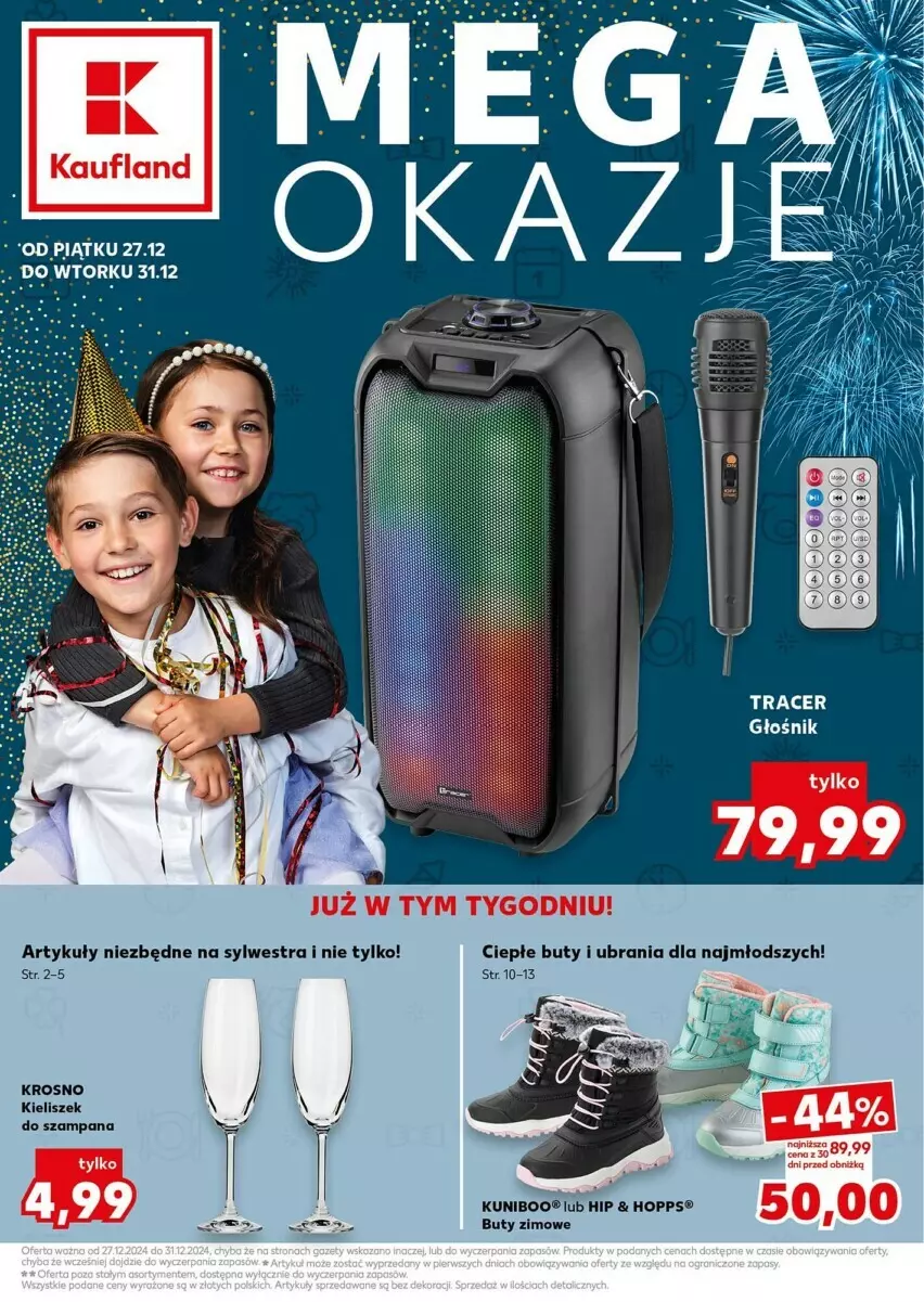 Gazetka promocyjna Kaufland - ważna 27.12 do 31.12.2024 - strona 1 - produkty: Acer, Buty, Buty zimowe, Głośnik, Ubrania