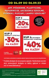 Gazetka promocyjna Biedronka - Gazetka - ważna od 16.09 do 16.09.2023 - strona 36 - produkty: Papier, Piórnik, Plecak