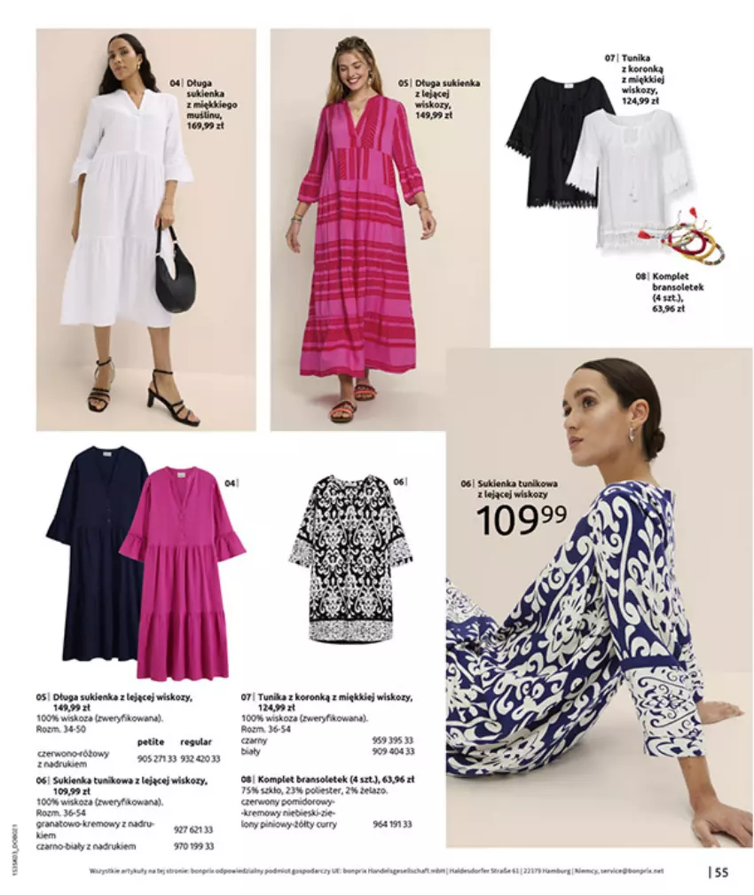 Gazetka promocyjna Bonprix - MARYNARSKIE AKCENTY - ważna 02.03 do 30.03.2026 - strona 57 - produkty: Fa, Gra, HP, Koc, LG, Sukienka, Tera, Tunika
