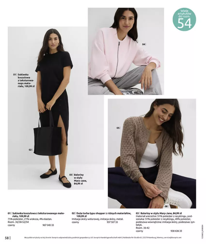 Gazetka promocyjna Bonprix - MARYNARSKIE AKCENTY - ważna 02.03 do 30.03.2026 - strona 60 - produkty: Sukienka, Torba