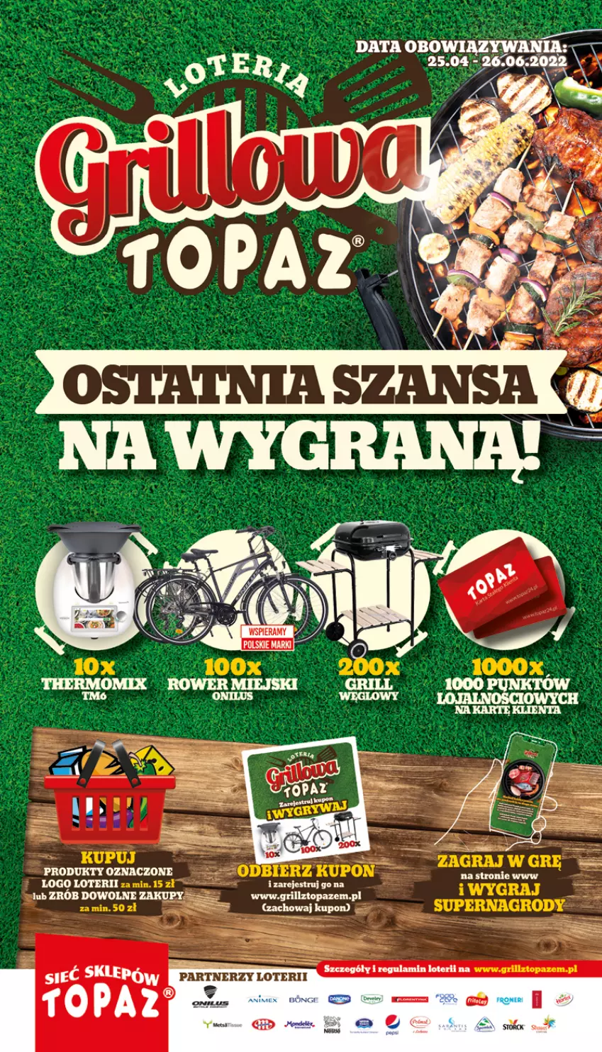 Gazetka promocyjna Topaz - Gazetka - ważna 17.06 do 22.06.2022 - strona 2 - produkty: Grill, Top