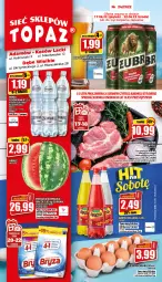 Gazetka promocyjna Topaz - Gazetka - Gazetka - ważna od 22.06 do 22.06.2022 - strona 1 - produkty: Piwo, Sok, Karkówka wieprzowa, Hellena, Waga, Napój