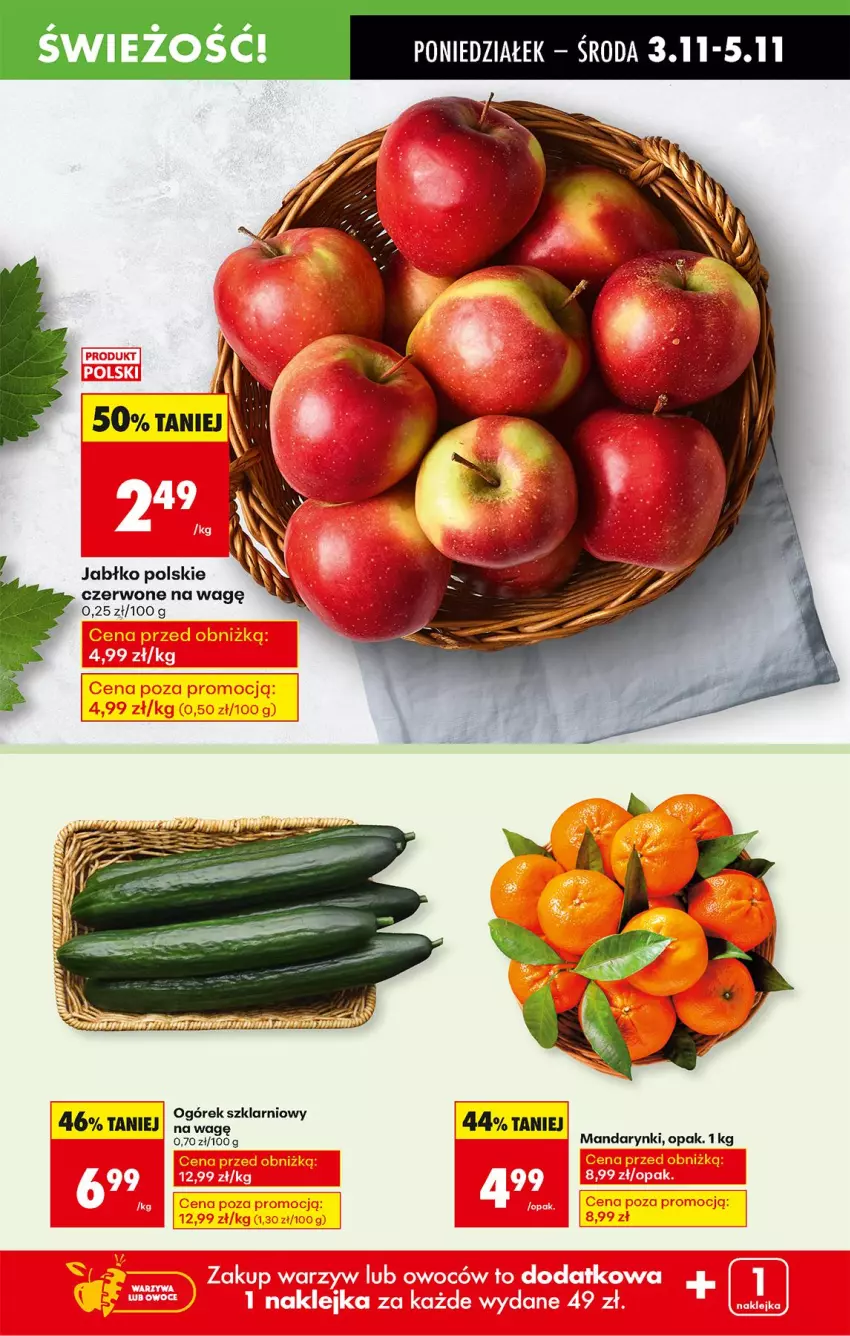 Gazetka promocyjna Biedronka - Od Poniedziałku - ważna 03.11 do 08.11.2025 - strona 19 - produkty: Mandarynki, Ogórek