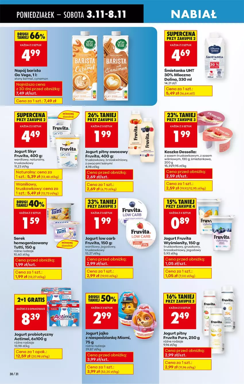 Gazetka promocyjna Biedronka - Od Poniedziałku - ważna 03.11 do 08.11.2025 - strona 36 - produkty: Actimel, Gra, Jogurt, Jogurt pitny, Napój, Pur, Ser, Serek, Sos