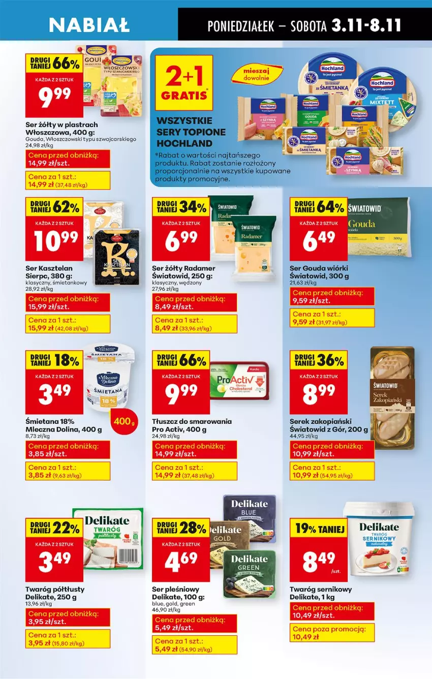 Gazetka promocyjna Biedronka - Od Poniedziałku - ważna 03.11 do 08.11.2025 - strona 37 - produkty: Cars, Gouda, Hochland, Kasztelan, LG, Ser, Ser Kasztelan, Ser pleśniowy, Serek, Twaróg, Twaróg półtłusty, Włoszczowski
