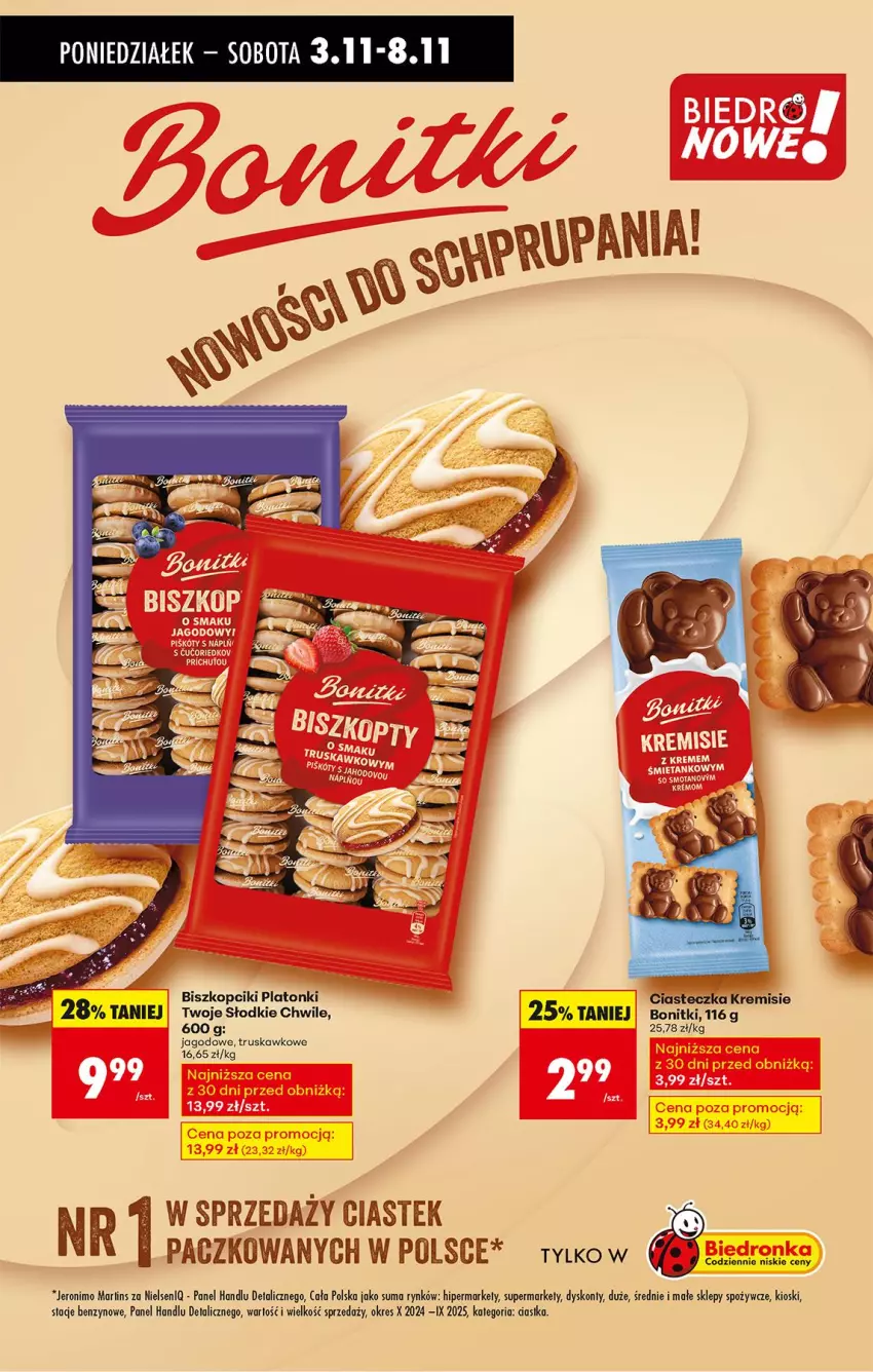 Gazetka promocyjna Biedronka - Od Poniedziałku - ważna 03.11 do 08.11.2025 - strona 62 - produkty: Bonitki, Ciastka, Fa