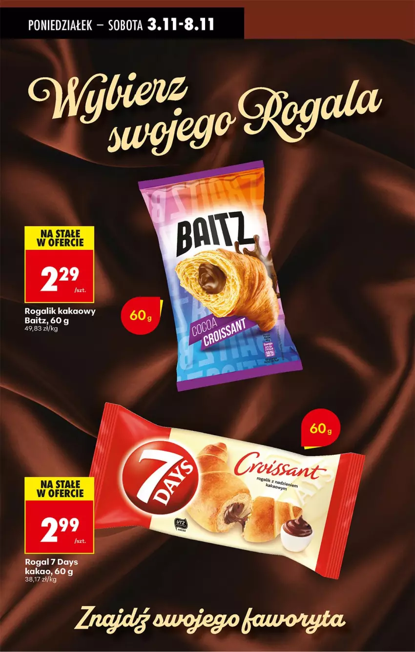 Gazetka promocyjna Biedronka - Od Poniedziałku - ważna 03.11 do 08.11.2025 - strona 63 - produkty: Kakao, Rogal