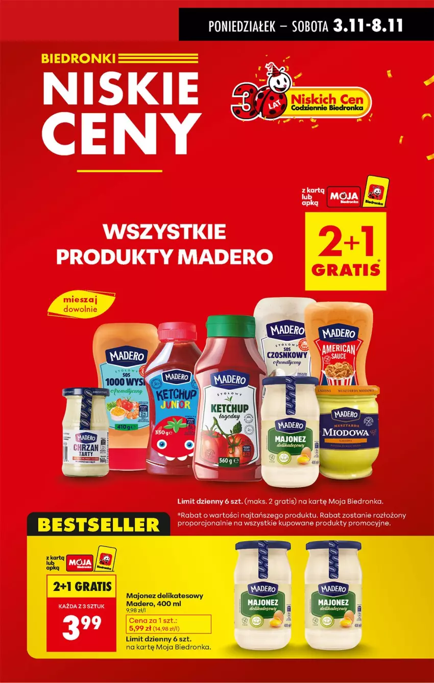 Gazetka promocyjna Biedronka - Od Poniedziałku - ważna 03.11 do 08.11.2025 - strona 7 - produkty: Gra, Majonez, Por