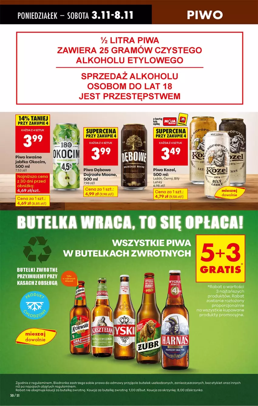 Gazetka promocyjna Biedronka - Od Poniedziałku - ważna 03.11 do 08.11.2025 - strona 70 - produkty: Fa, Gra, Kozel, Piwa, Piwo