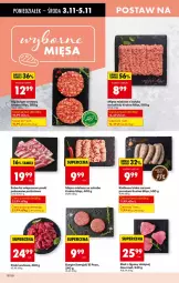 Gazetka promocyjna Biedronka - Od Poniedziałku - Gazetka - ważna od 08.11 do 08.11.2025 - strona 26 - produkty: Mięso mielone, Stek, Burger, Kotlet, Kiełbasa biała, Kiełbasa, Mięso