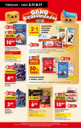 Gazetka promocyjna Biedronka - Od Poniedziałku - Gazetka - ważna od 08.11 do 08.11.2025 - strona 46 - produkty: Nutella, Por, Cukier, Twix, Snickers, Mleczko, Mars, Ptasie mleczko, Baton, E. Wedel, Cukierki, Kiełbasa, Kinder, Miecz