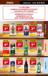 Gazetka promocyjna Biedronka - Od Poniedziałku - Gazetka - ważna od 08.11 do 08.11.2025 - strona 71 - produkty: Piwa, Piwo, Książęce, Gin, Namysłów, Kasztelan, Pilsner Urquell, Carlsberg, Limonka, Karmi, Harnaś, Fa