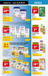 Gazetka promocyjna Biedronka - Od Poniedziałku - Gazetka - ważna od 08.11 do 08.11.2025 - strona 80 - produkty: HiPP, Sok, Ser, Ryż, Por, Mus, Gra, Gerber, Sinlac, O nas, Chrupki, Tonik, Baton, Kubuś, Deser, Woda, Karmi, Mleko, BEBILON, Hipp Bio