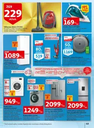 Gazetka promocyjna Auchan - Włoska kuchnia jest w cenie Hipermarkety - Gazetka - ważna od 11.05 do 11.05.2022 - strona 43 - produkty: Chłodziarka, Odkurzacz, Pralka, Ubrania, UHU, Top, Por, Gra, Beko, Szczotka, Kosz, Zamrażarka, Odkurzacz bezprzewodowy, Tefal, Wełna, Robot, Bielizna, IRobot, Samsung, Zelmer, Grunt, Orka, Fa