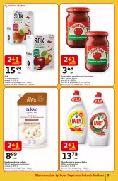 Gazetka promocyjna Auchan - TAK SMAKUJE LATO Supermarket - Gazetka - ważna od 18.06 do 18.06.2025 - strona 5 - produkty: Mydło w płynie, Koncentrat pomidorowy, Dawtona, Sok, Gra, Do mycia naczyń, Płyn do mycia naczyń, Sok jabłkowy, Fairy, Płyn do mycia, Mydło, Luksja, Fa