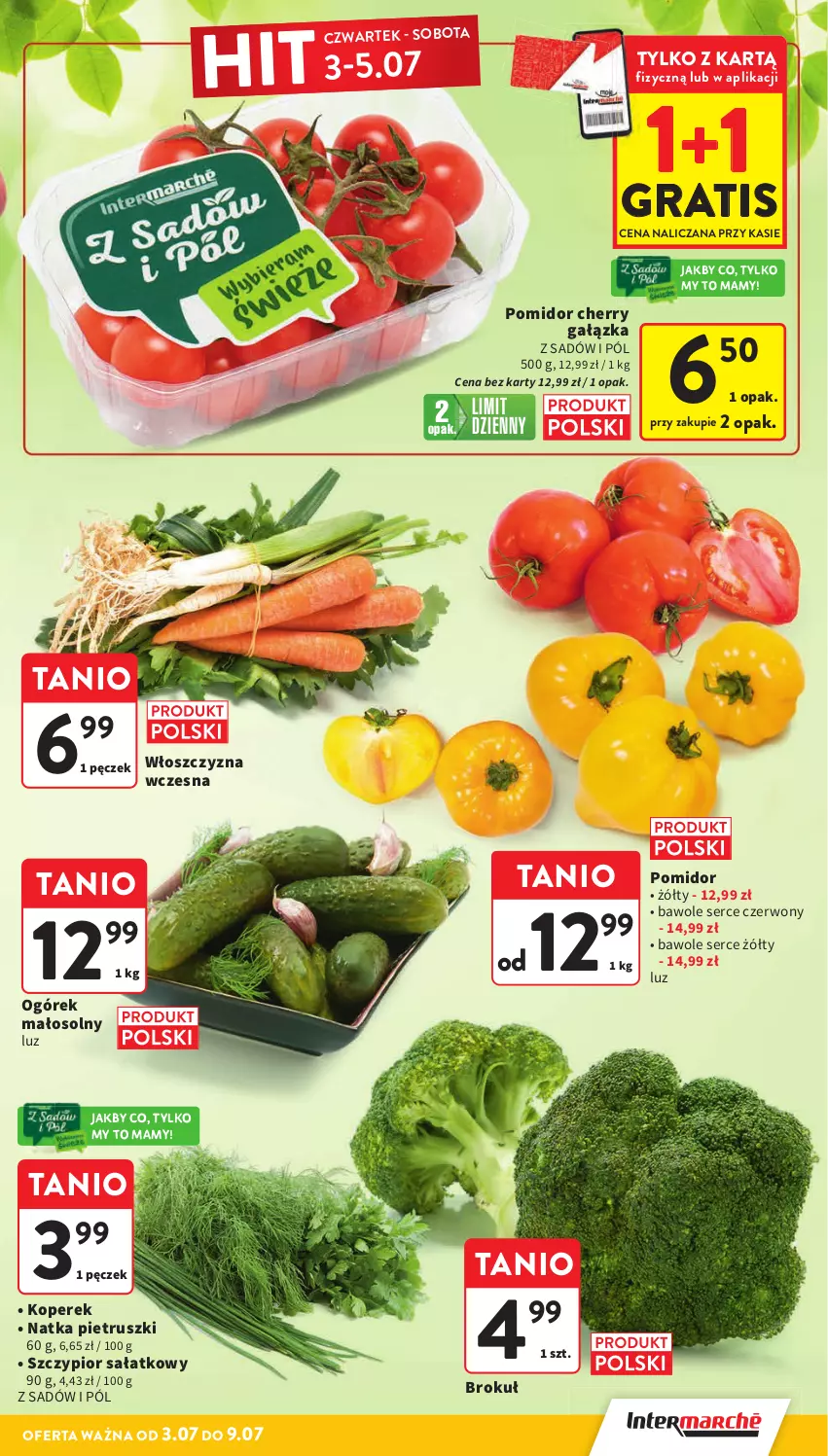 Gazetka promocyjna Intermarche - Gazetka promocyjna - ważna 03.07 do 09.07.2025 - strona 11 - produkty: Gra, Natka pietruszki, Ogórek, Sałat, Ser