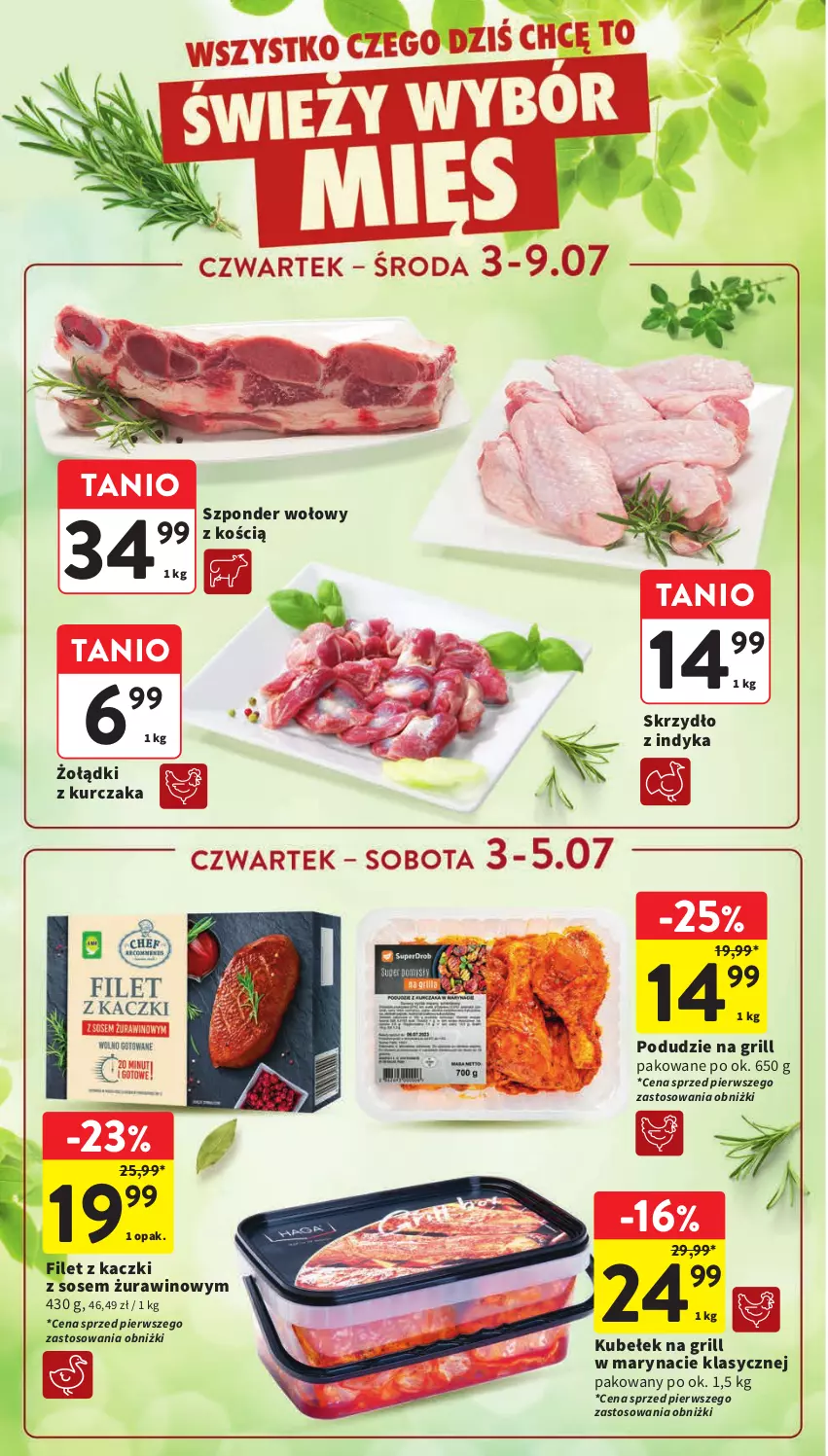 Gazetka promocyjna Intermarche - Gazetka promocyjna - ważna 03.07 do 09.07.2025 - strona 12 - produkty: Grill, Kurczak, Sos, Szponder wołowy, Wino