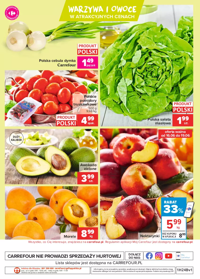 Gazetka promocyjna Carrefour - Gazetka Targi świeżości - ważna 14.06 do 21.06.2021 - strona 4 - produkty: Cebula, HP, Masło, Nektar, O nas, Owoce, Pomidory, Sałat, Sałata masłowa, Warzywa, Warzywa i owoce