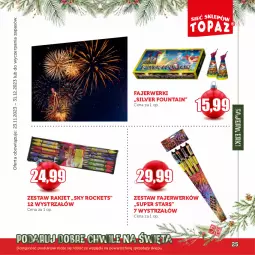 Gazetka promocyjna Topaz - Gazetka - Gazetka - ważna od 31.12 do 31.12.2023 - strona 25 - produkty: Strzałów, Zestaw fajerwerków, Fa