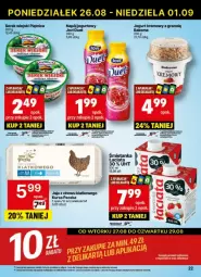 Gazetka promocyjna Delikatesy Centrum - Gazetka - ważna od 01.09 do 01.09.2024 - strona 15 - produkty: Gra, Piątnica, Jaja, Jogurt, Napój jogurtowy, Bakoma, Napój