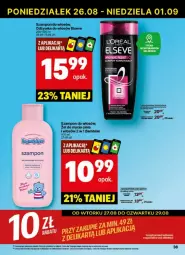 Gazetka promocyjna Delikatesy Centrum - Gazetka - ważna od 01.09 do 01.09.2024 - strona 30 - produkty: Elseve, Rum, Gin, Szampon, Odżywka