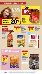 Gazetka promocyjna Aldi - Katalog spożywczy - Gazetka - ważna od 19.03 do 19.03.2022 - strona 10 - produkty: Piec, Lubella, Pierogi, Makaron, Sos, Ser, Gra, Cukier, Bell, Diamant, Tera, Pieczarka, Kapustą, Syrop, Bella, Olej, Pomidory