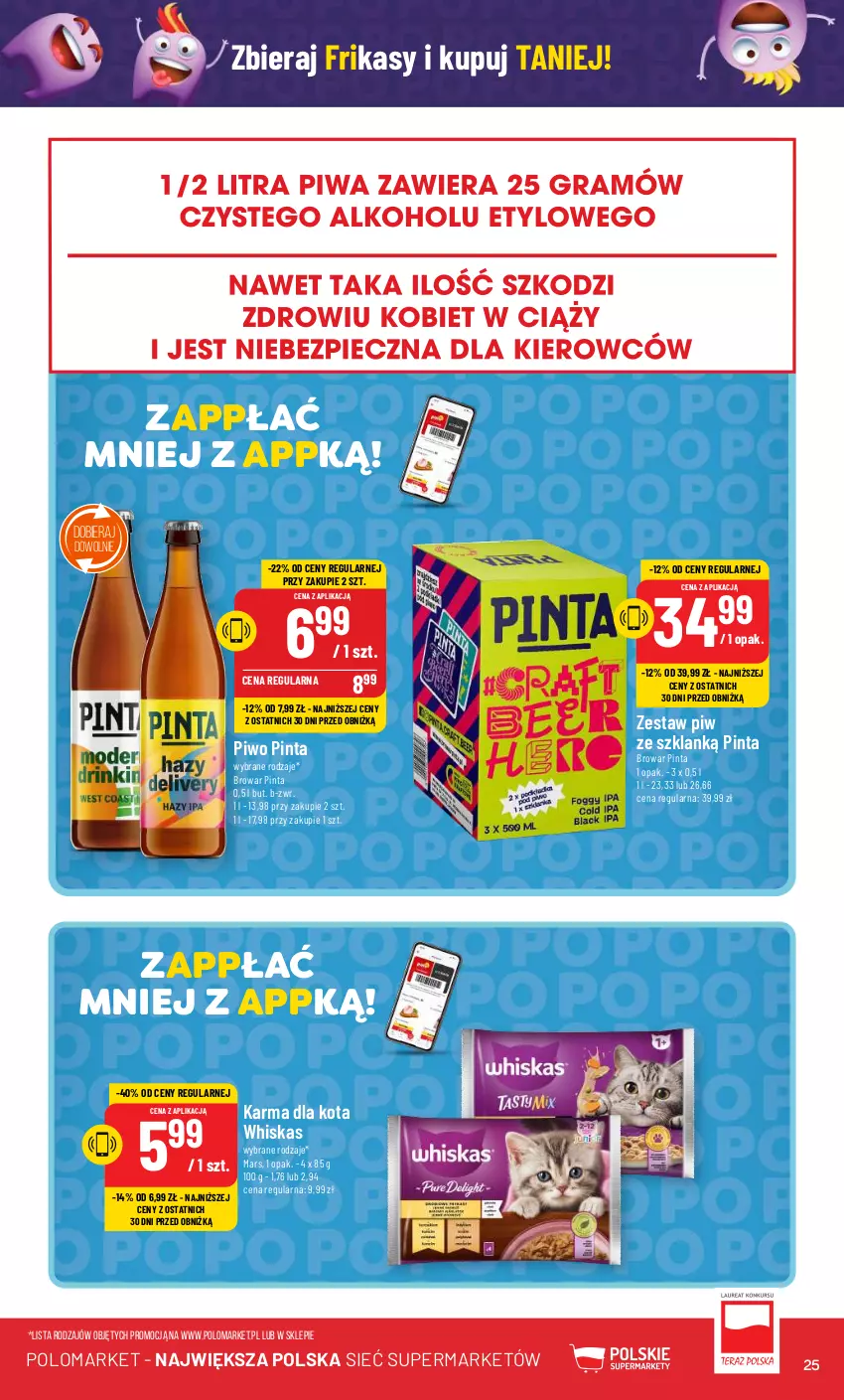 Gazetka promocyjna PoloMarket - Gazetka pomocyjna - ważna 06.12 do 12.12.2023 - strona 25 - produkty: Mars, Piwo, Whiskas