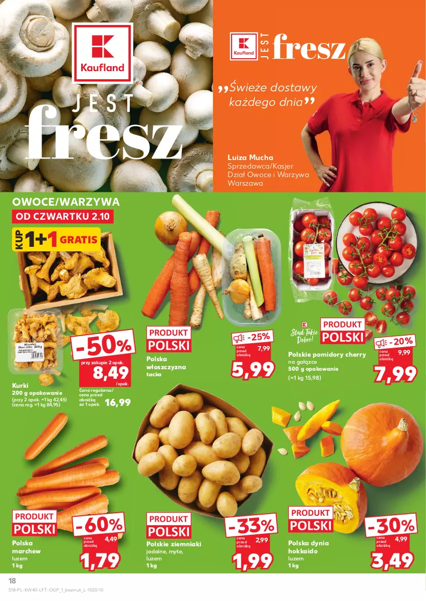 Gazetka promocyjna Kaufland - Gazetka tygodnia - ważna 02.10 do 08.10.2025 - strona 18 - produkty: Gra, Owoce, Pomidory, Warzywa, Ziemniaki