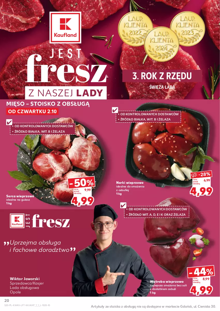 Gazetka promocyjna Kaufland - Gazetka tygodnia - ważna 02.10 do 08.10.2025 - strona 20 - produkty: Fa, Mięso, Ser
