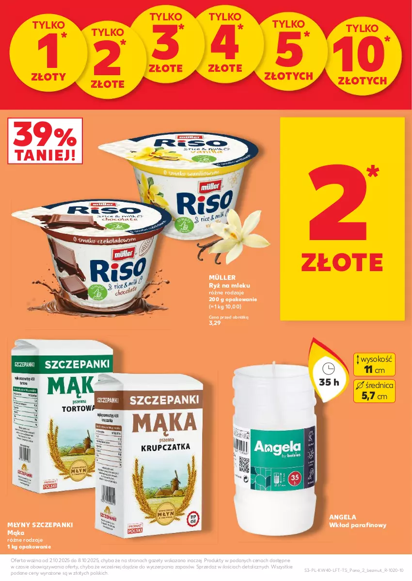 Gazetka promocyjna Kaufland - Gazetka tygodnia - ważna 02.10 do 08.10.2025 - strona 3 - produkty: Mąka, Müller, Ryż, Ryż na mleku, Sok