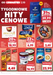 Gazetka promocyjna Kaufland - Gazetka tygodnia - Gazetka - ważna od 08.10 do 08.10.2025 - strona 12 - produkty: Tchibo, Sok, Cukier, Kawa ziarnista, Kawa mielona, Kawa, Wawel, Lody, Prima, Delicje, Cukierki, Bomboniera, Gala, Merci, Biszkopty