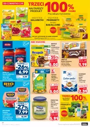 Gazetka promocyjna Kaufland - Gazetka tygodnia - Gazetka - ważna od 08.10 do 08.10.2025 - strona 34 - produkty: Sałatka, Makaron, Sos, Por, Cukier puder, Rio Mare, Cukier, Ananas, Diamant, Tera, Sałat, Galaretki, Puder, Tuńczyk, Baton, Danio, Sos do makaronu, Barilla, Waga, Gala, Kamis, Nestlé, Bakalland