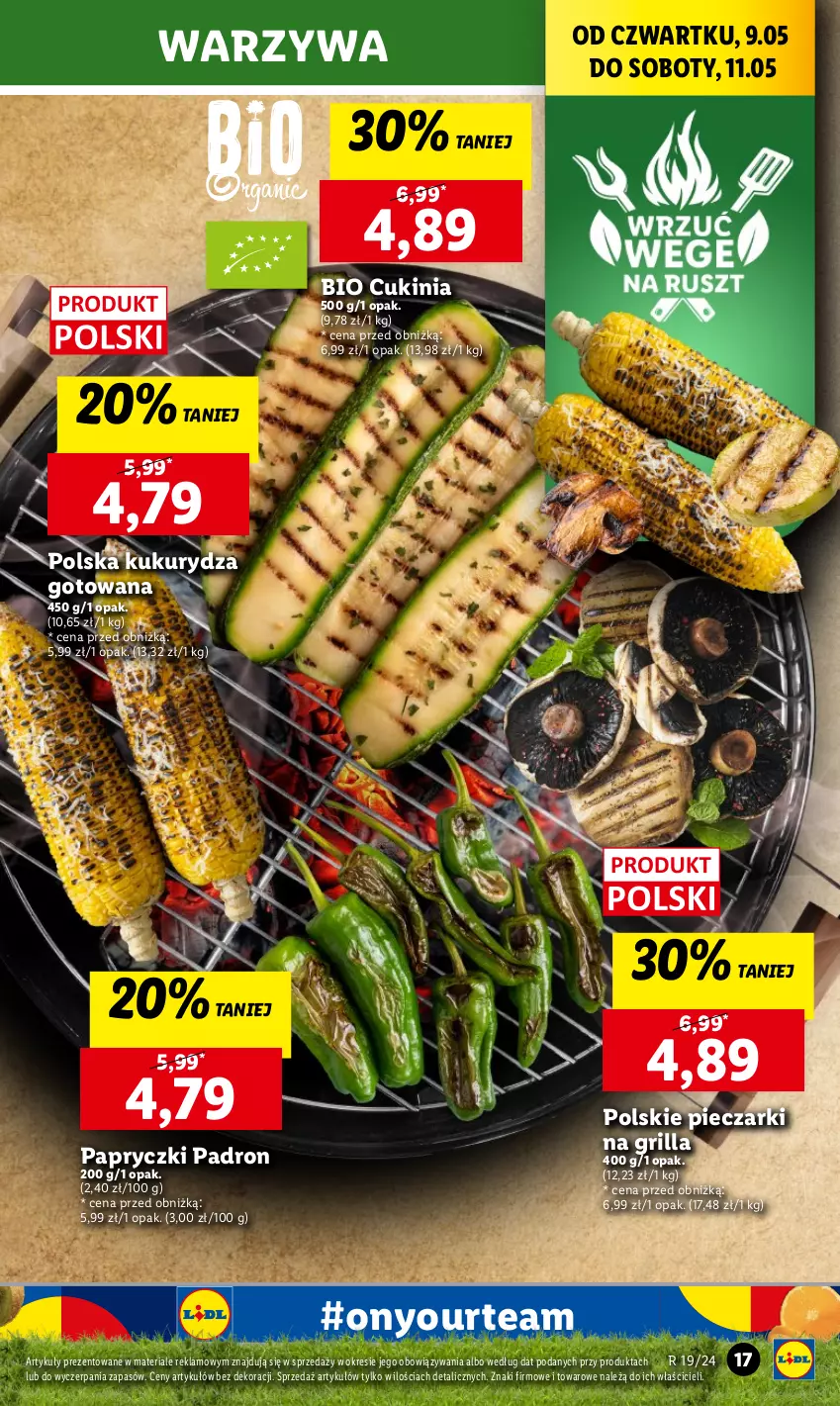 Gazetka promocyjna Lidl - GAZETKA - ważna 09.05 do 11.05.2024 - strona 19 - produkty: Grill, Kukurydza, Piec, Warzywa