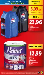 Gazetka promocyjna Lidl - GAZETKA - Gazetka - ważna od 11.05 do 11.05.2024 - strona 13 - produkty: Papier, Velvet, Pepsi, Ręcznik