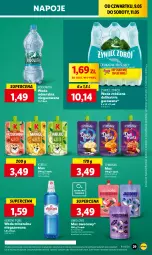 Gazetka promocyjna Lidl - GAZETKA - Gazetka - ważna od 11.05 do 11.05.2024 - strona 35 - produkty: Por, Pur, Mus, Napoje, LANA, Tymbark, Woda mineralna, Kubuś, Woda