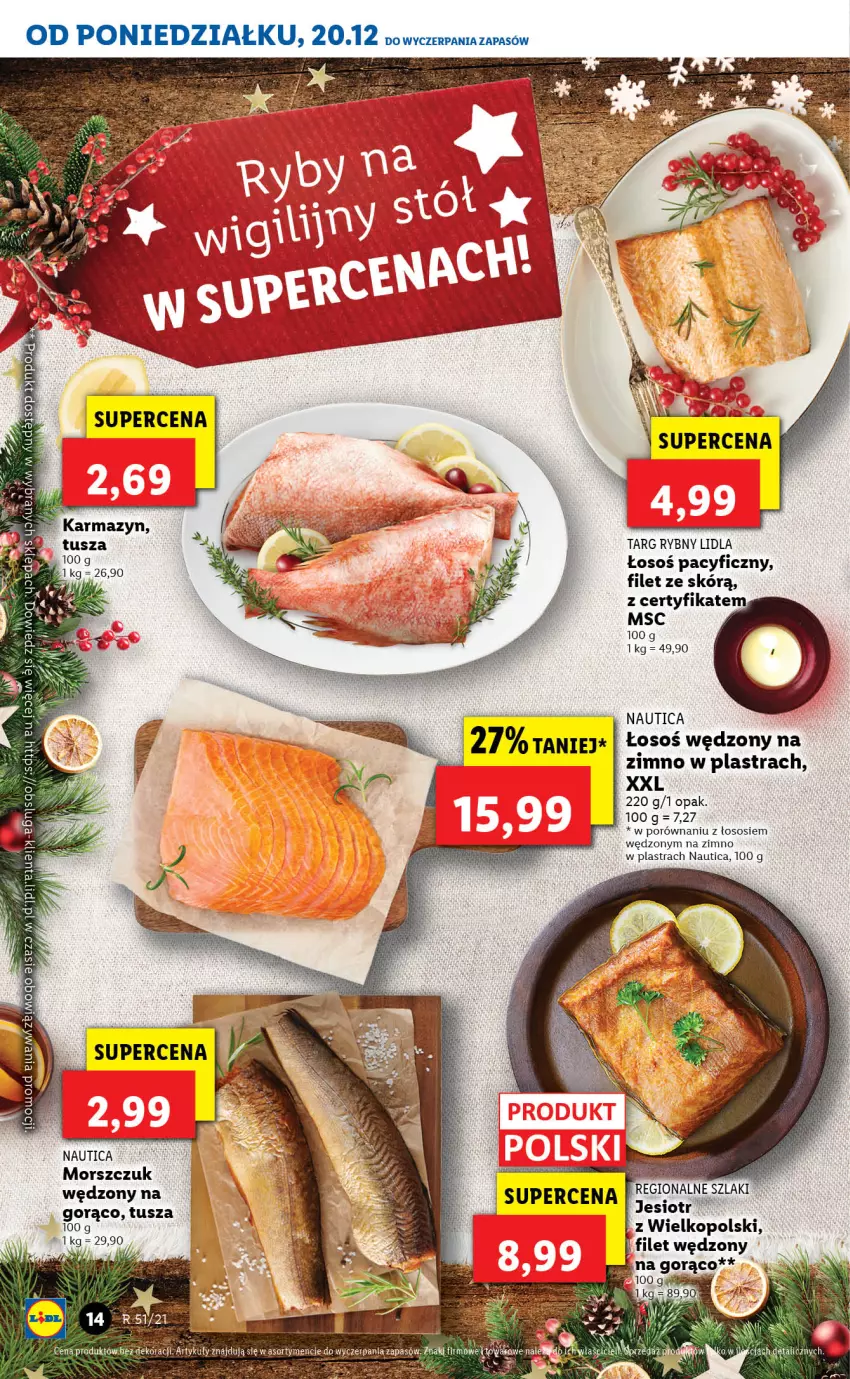 Gazetka promocyjna Lidl - GAZETKA - ważna 20.12 do 24.12.2021 - strona 14 - produkty: Por, Sos, Tusz