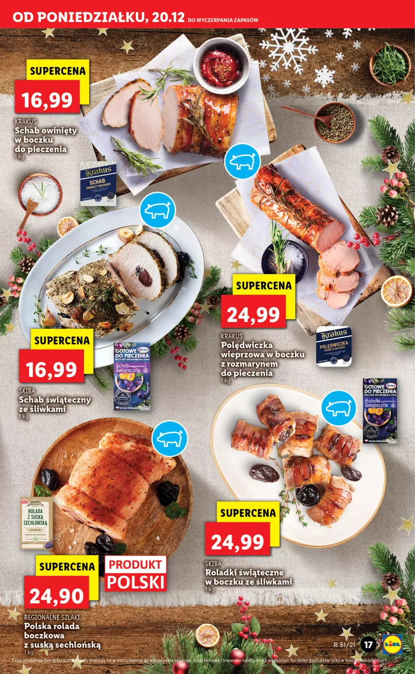 Gazetka promocyjna Lidl - GAZETKA - ważna 20.12 do 24.12.2021 - strona 17 - produkty: Piec, Rolada