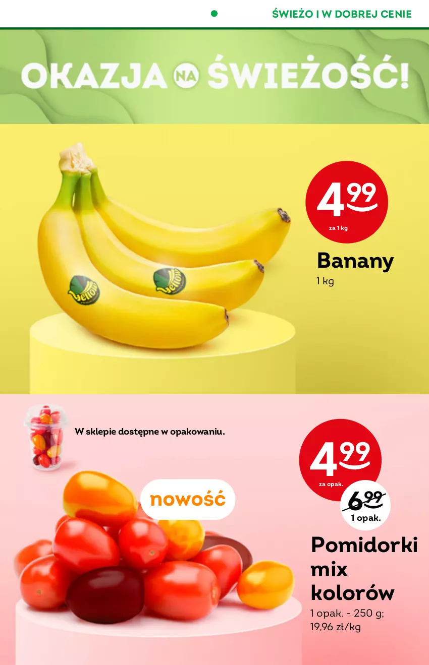 Gazetka promocyjna Żabka - ważna 10.11 do 23.11.2021 - strona 20 - produkty: Banany, Pomidorki